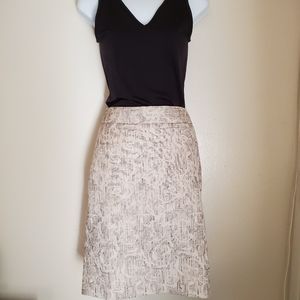 Ann Taylor brocade pencil skirt